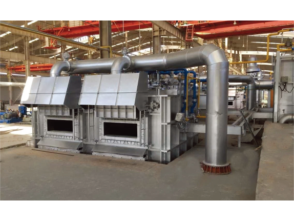 Double chamber aluminum melting furnace